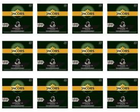 Pachet 12 x CAPSULE CAFEA JACOBS ESPRESSO RISTRETTO ALUMINIUM (20 CAPSULE) 104G