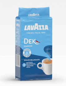 Pachet 15 x Cafea macinata Lavazza fara cofeina 250 g