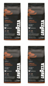 Pachet 4 x Cafea boabe, Lavazza Expert Crema Classica, 1kg