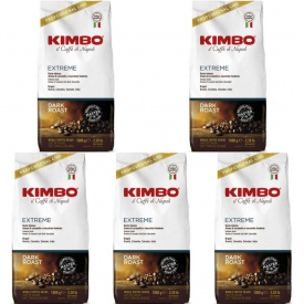 Pachet 5 x Cafea boabe Kimbo Extreme 1 kg