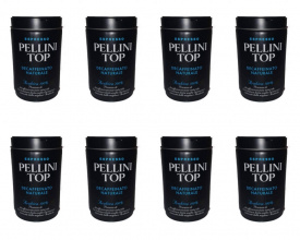 Pachet 8 x Cafea macinata Pellini Top fara cofeina 250 g