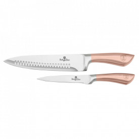 Set 2 cutite otel inoxidabil Rose Gold Collection Berlinger Haus BH 2373