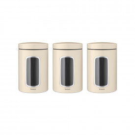 Set borcane Brabantia Window 1.4L, Soft Beige, 3 buc 1005599