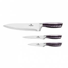 Set cutite (3 piese) Purple Eclipse Collection BerlingerHaus BH 2675