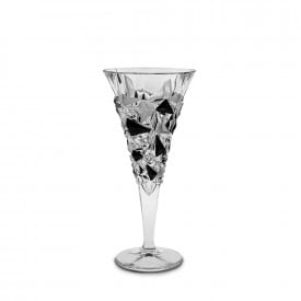 Set pahare de vin Bohemia 1845 Glacier Matt Fond și Black Lister 250ml, 6 buc. 1005771