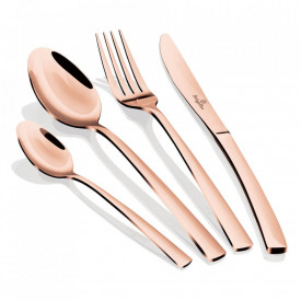 Set Tacamuri 16 piese efect oglinda Rose Gold Metallic Collection Berlinger Haus BH 2638