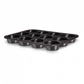 Tava pentru copt 12 briose Metallic Line Carbon Pro Edition BerlingerHaus BH 1821