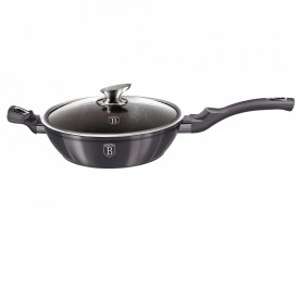 Tigaie adanca cu capac 28 cm Metallic Line Carbon Pro Edition Berlinger Haus BH 6896