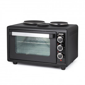 Aragaz cu cuptor Termomax TC38BK, 2 arzatoare, mini, negru 1002708