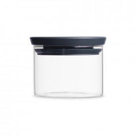 Borcan de sticlă Brabantia stivuibil 0,3L, Gri închis 646876