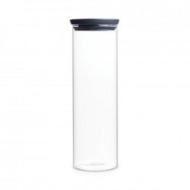 Borcan de sticlă Brabantia stivuibil 1.9L, Gri închis 646873