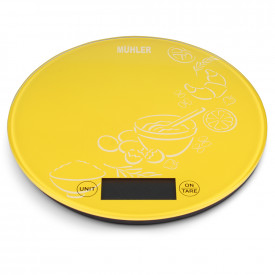 Cantar de bucatarie Muhler KSC-2026R, galben 1003171
