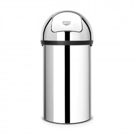 Coș de gunoi Brabantia Push 60L, Brilliant Steel 647158