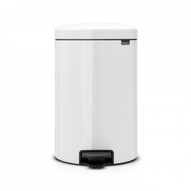 Coș de gunoi cu pedală Brabantia NewIcon 20L, Alb, găleată metalică 649047