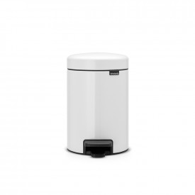 Coș de gunoi cu pedală Brabantia NewIcon 3L, alb 648991