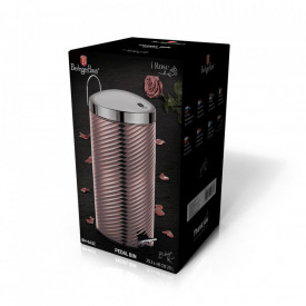 Cos de gunoi cu pedala din otel inoxidabil 20L I-Rose Line Collection Berlinger Haus BH 6432