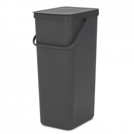 Coș de gunoi pentru colectare separată Brabantia Sort&Go 40L, Gri 1004140