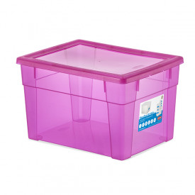Cutie universala Stefanplast Visual Box XL High, 15L, roz 646566