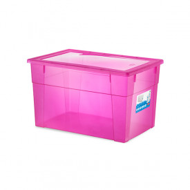 Cutie universala Stefanplast Visual Box XXL High, 62L, roz 646574