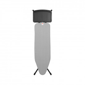 Masa de calcat Brabantia B 124x38cm cu suport pentru generator de abur, Metalizat 1003353