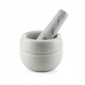 Mojar marmură Luigi Ferrero FR-898W Ø8,9xH8cm, alb 1004804
