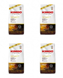 Pachet 4 x Cafea boabe, Kimbo Top Flavour 100% Arabica, 1 kg