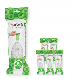 Sac de gunoi Brabantia PerfectFit NewIcon/Touch mărimea G, 23-30L, 120 buc, cutie 1005571