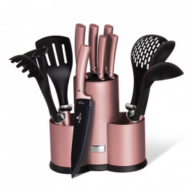 Set cutite si ustensile de bucatarie (12 piese) I-Rose Line Collection Berlinger Haus BH 6252