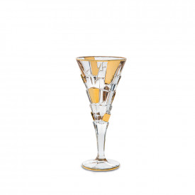 Set pahare de vin Bohemia 1845 Crack Gold 230ml, 6 buc 1005775