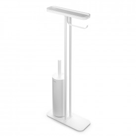 Suport de toaletă pentru perie și suport Brabantia MindSet Mineral Fresh White 1005675