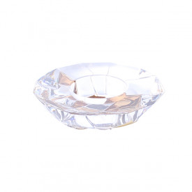 Suport pentru lumanari Bohemia Crack Gold, 15,2 cm 650456