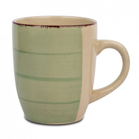 Cana stoneware 355 ml Lines Oil Green NAVA 099 205