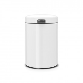 Coș de gunoi Brabantia NewIcon 3L, Alb, montat pe perete 649735