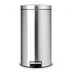 Coș de gunoi Brabantia Silent 45L cu pedală, oțel mat rezistent la amprentă 647137