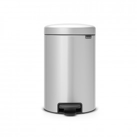Coș de gunoi cu pedală Brabantia NewIcon 12L, gri metalic 649028