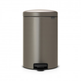 Coș de gunoi cu pedală Brabantia NewIcon 20L, Platinum 649042