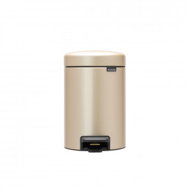 Coș de gunoi cu pedală Brabantia NewIcon 3L, auriu metalic 1003195