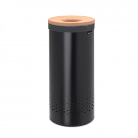 Cos de rufe Brabantia 35L, Negru, capac pluta 1000825