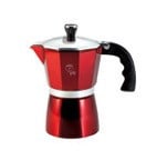 Espressor cafea pentru aragaz (Cafetiera) 2 cesti Burgundy Metallic Line Berlinger Haus BH 6476
