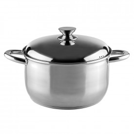 Oală cu capac Muhler MR-466 26x15cm, 7L, metal 1003006