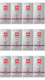 Pachet 12 x Capsule cafea Illy Lungo Intenso compatibile Nespresso, 10 capsule, 57 gr. - ILLY