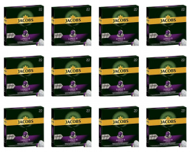 Pachet 12 x CAPSULE CAFEA JACOBS LUNGO INTENSO -ALUMINIUM (20 CAPSULE) 104G