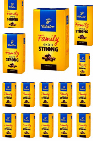 Pachet 15 x Cafea macinata Tchibo Family Extra Strong, 500 g