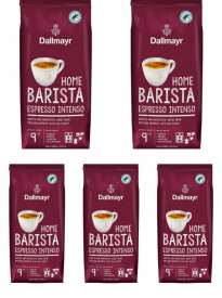 Pachet 5 x Cafea boabe Dallmayr Home Barista Espresso Intenso, 1 kg