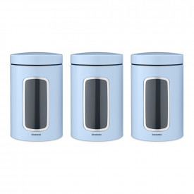 Set borcane Brabantia Window 1.4L, Dreamy Blue, 3 buc 1005600