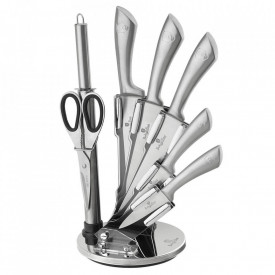 Set cutite otel inoxidabil (8 piese) Silver Infinity Line Berlinger Haus BH 2041