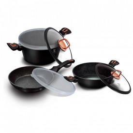 Set oale si tigai (7 piese) Black Rose Collection BerlingerHaus BH 6791