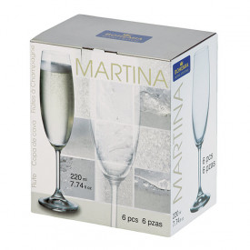 Set Pahare Bohemia Royal Martina, 6 buc., 220 ml 107940