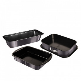 Set tavi pentru cuptor (3 piese) Metallic Line Carbon Pro Edition Berlinger Haus BH 7634