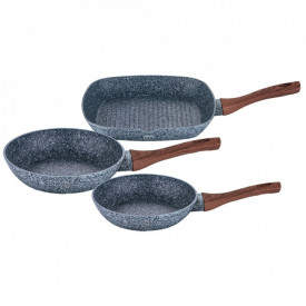 Set tigai marmorate (3 piese) din aluminiu forjat Forest Line Berlinger Haus BH 1215